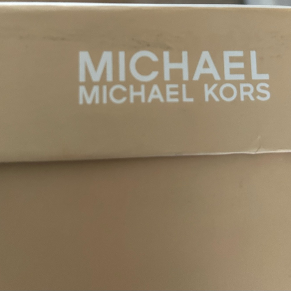 Michael Kors Arley Knee Hi Leather Boots Size 8 - Picture 9 of 14